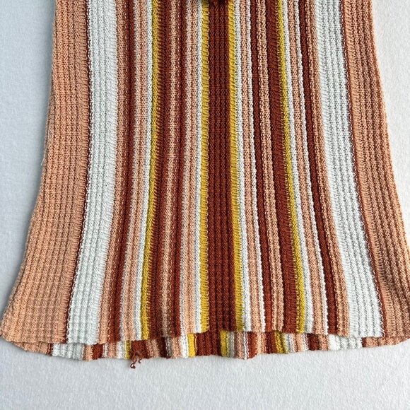 ❌SOLD❌ Free People Sunset Lollipop Womens Size Small Orange Brown Striped Boho - Picture 6 of 12